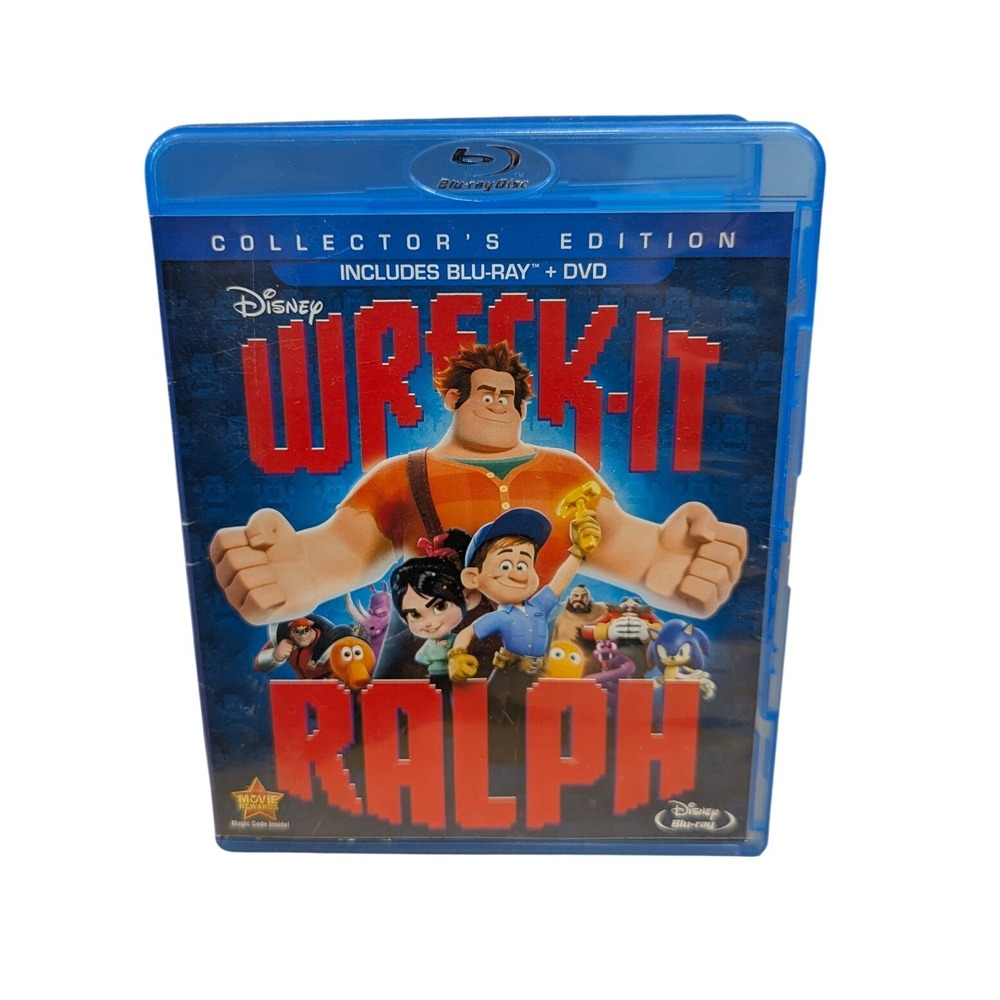 Disney Wreck-It Ralph Collector's Edition Blu-ray DVD 2-Disc Combo Pack 2013